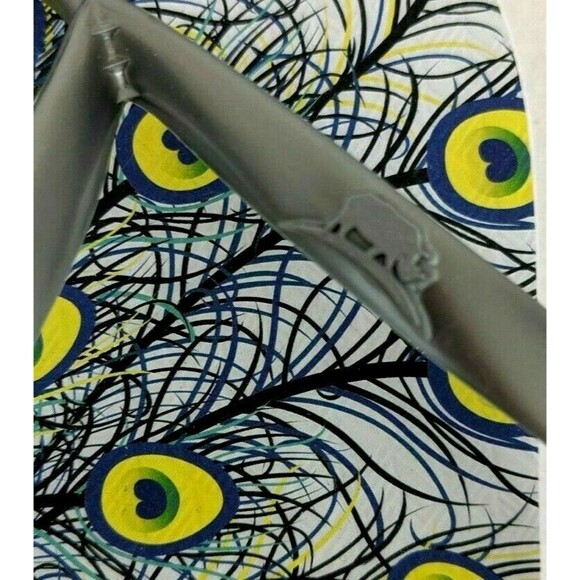 Rhino Flops Flip Flops  Women's M (7-8)  NWT  Peacock Pattern Footbed Sandals - Picture 3 of 4